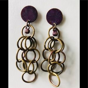 Rings dangling earring